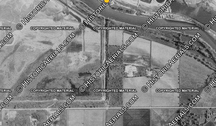 Midland Nuclear Power Plant (Cancelled) - 1954 Aerial Of Land Prior To Construction (newer photo)